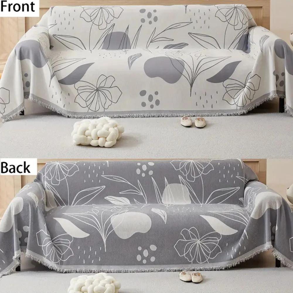 Floral Essence Chenille Sofa Wrap by Casa & Beyond