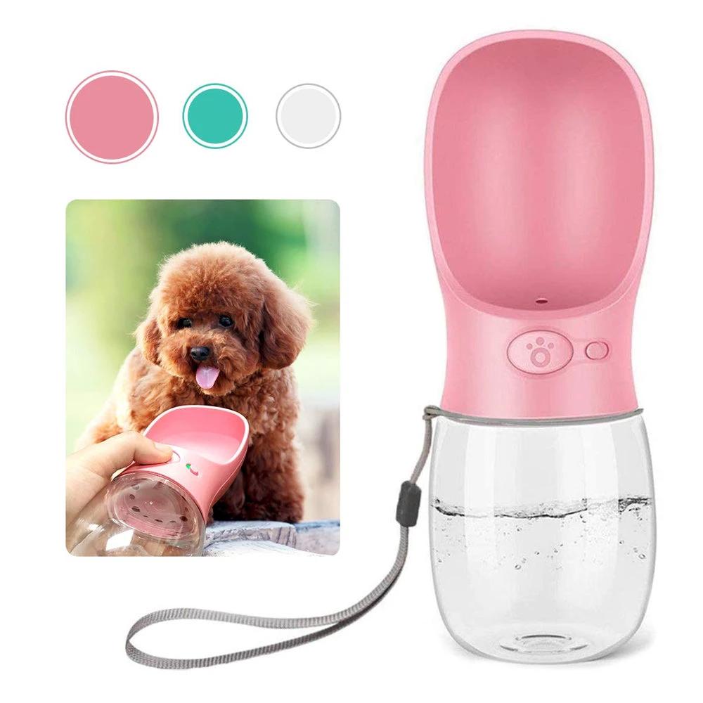 Portable water bottle for pets outdoors by Bowlift