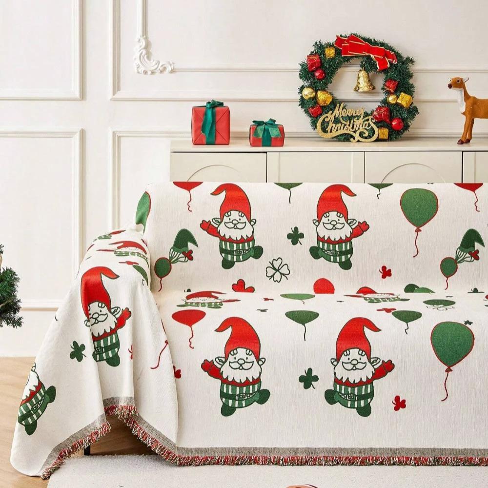 Jolly Gnome Christmas Sofa Cover by Casa & Beyond