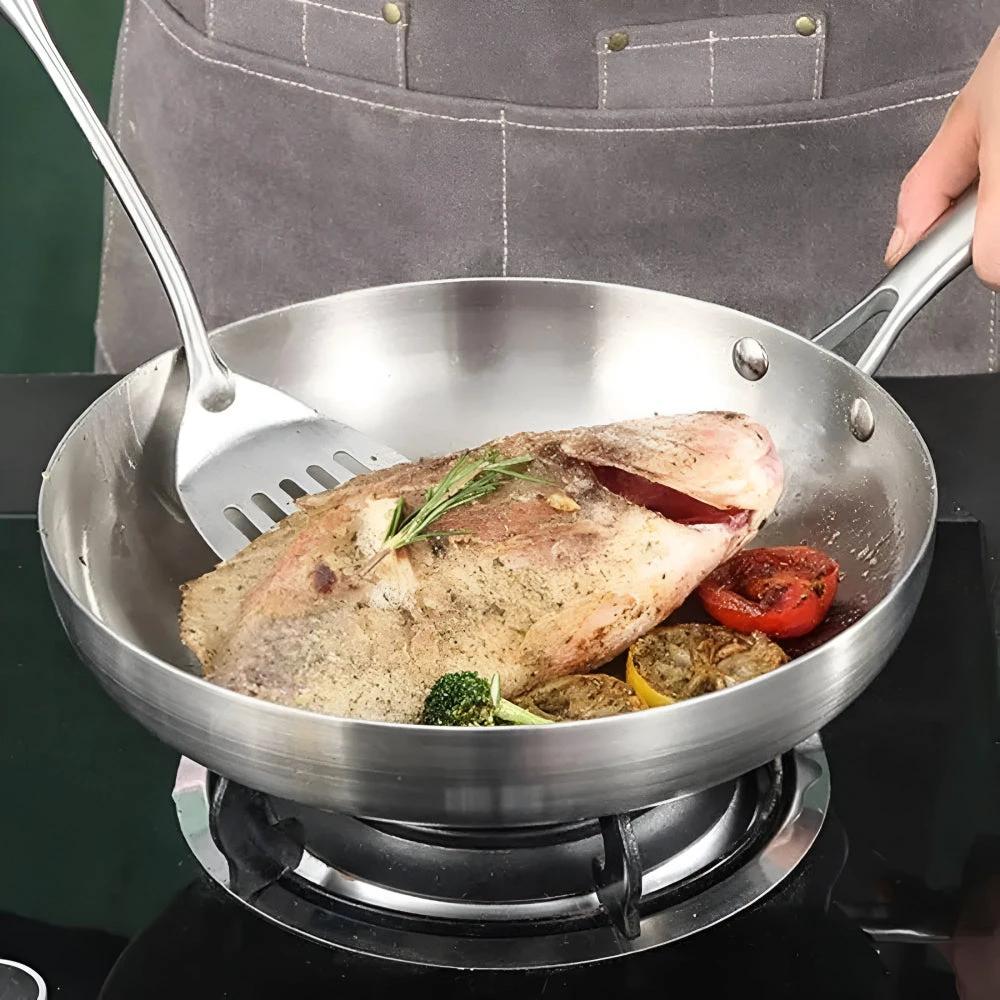 Stainless Steel Frying Pan by Casa & Beyond