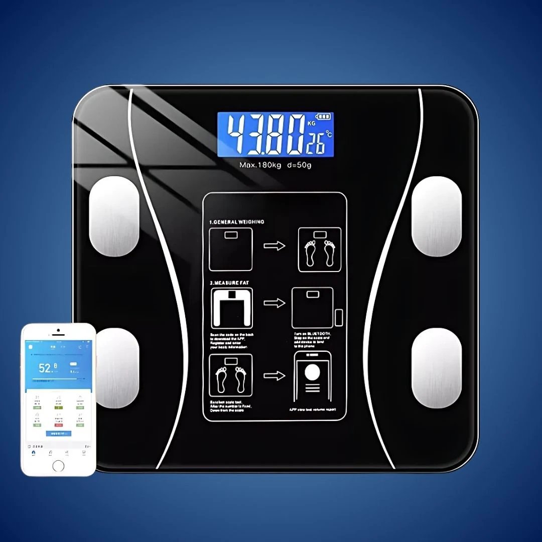 BodyMetrics Smart Body Composition Scale | BMI Fat Scale - Measures Weight - Calculates Body Fat - Tracks Fitness Bowlift by Bowlift
