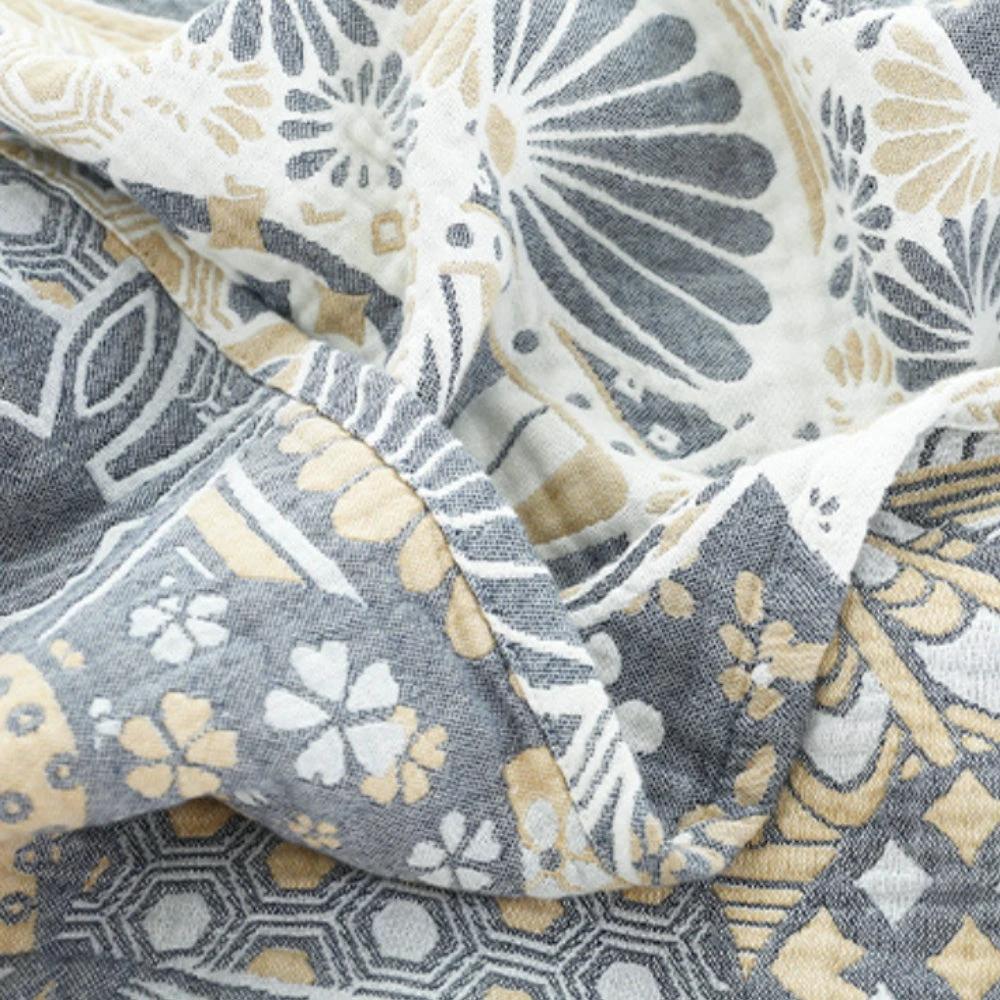 Joyful Haven Four-Layer Cotton Blanket by Casa & Beyond