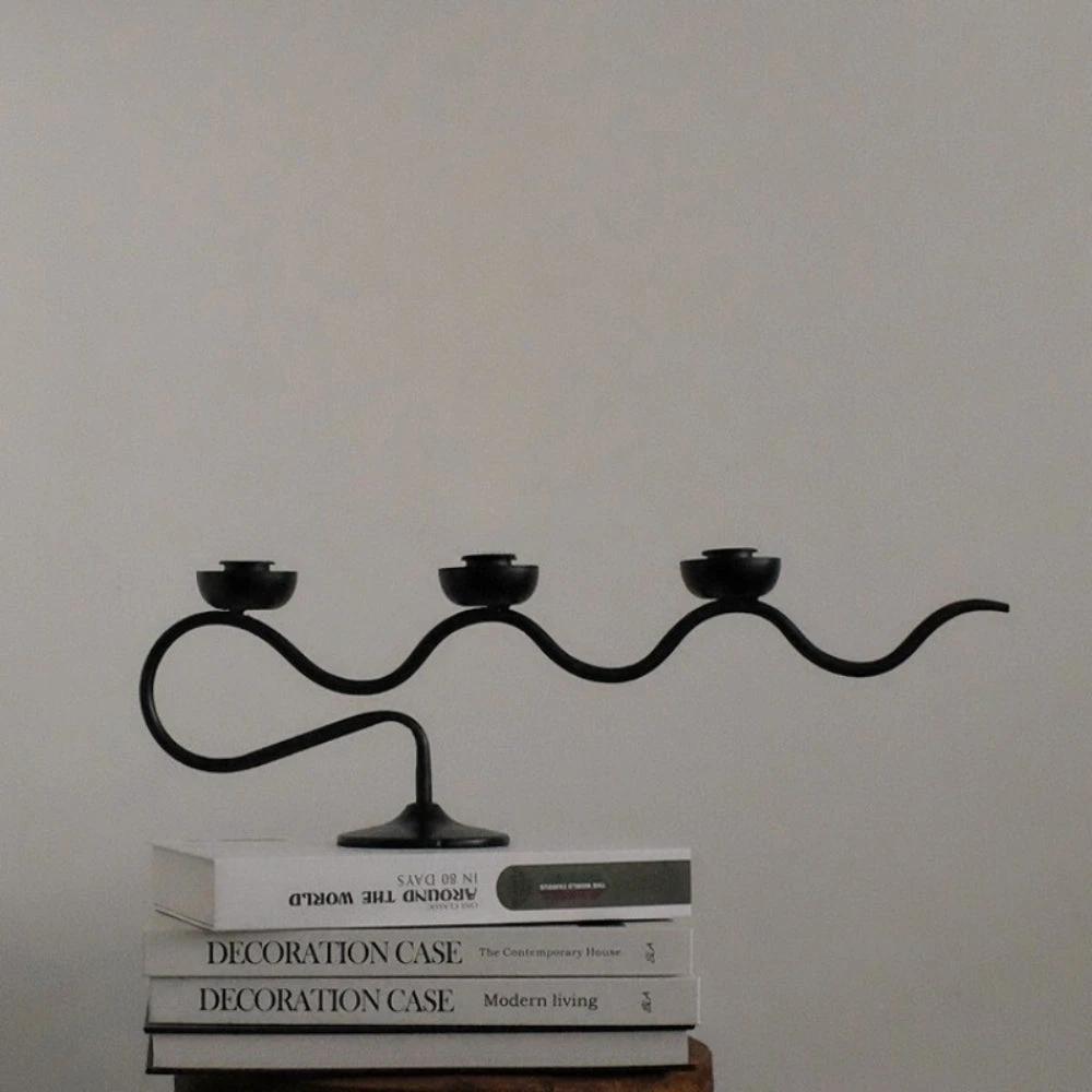 Tri Iron Twisted Candle Holder by Casa & Beyond