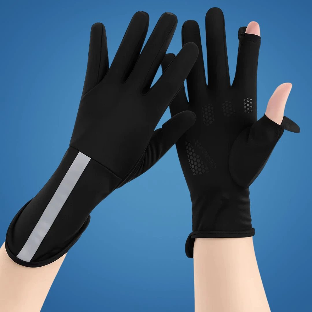 Breathable Cooling Fabric – Open Finger Touchscreen – Lightweight Comfort – Outdoor Driving & Cycling Bowlift by Bowlift