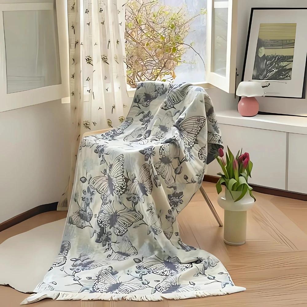 Midnight Swirls Cotton Towel by Casa & Beyond