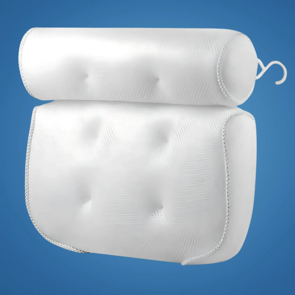 SoakEase Bath Pillow – Neck & Head Support – Non-Slip Cushion – Enhances Relaxation – Fits All Bathtubs – Soft & Comfortable Bowlift by Bowlift