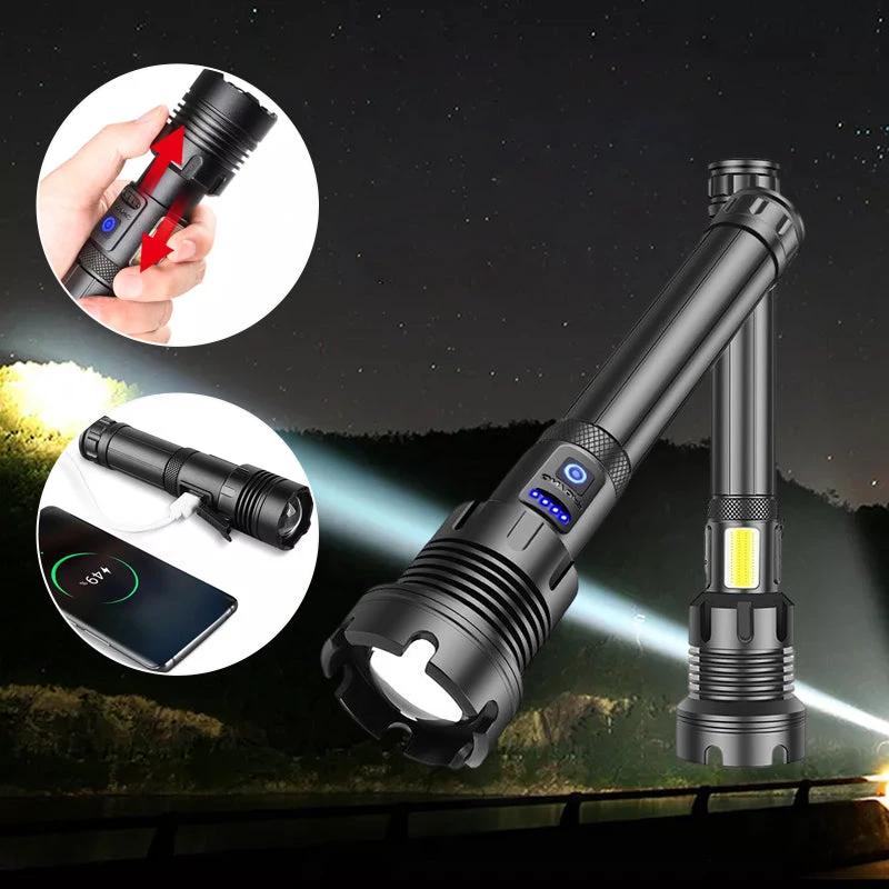 Tactical rechargeable laser LED flashlight by Bowlift