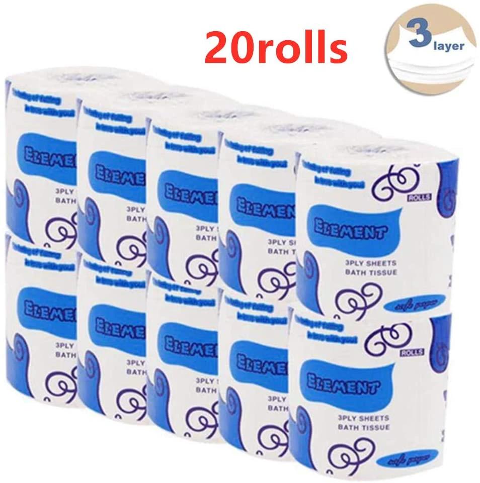 Toilet Paper-10 rolls Silky & Smooth Soft 3-Ply Srong Highly Absorbent -750g/10rolls by flagsshop