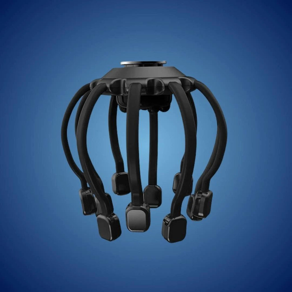 CalmFlow Smart Electric Octopus Head Massager | Scalp Massage - Stress Relief - Improved Sleep - Multi-Directional Vibration Head Massager Bowlift by Bowlift