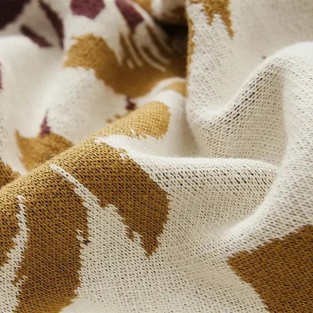 Azura Boho Geometric Knit Blanket by Casa & Beyond