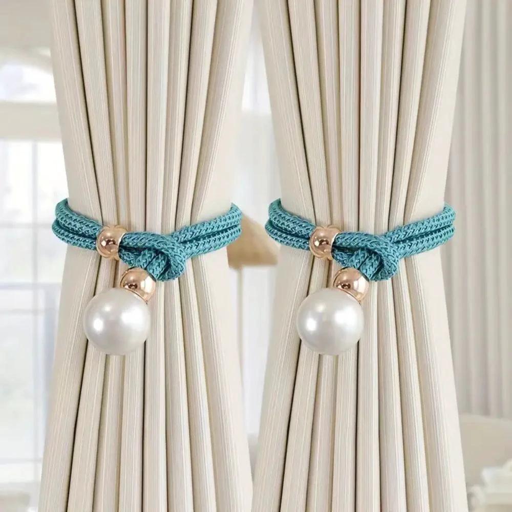 Lustrous Pearl Curtain Tie Back | 2 Pcs Set by Casa & Beyond