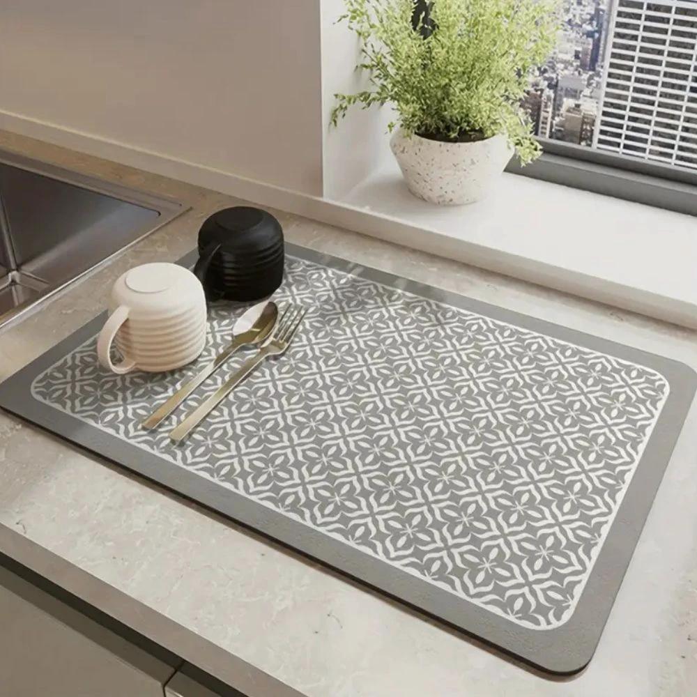 Mandala Kitchen Dish Drying Mat by Casa & Beyond