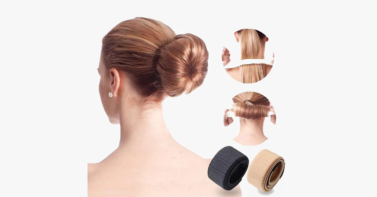 Hair Bun Wrap – Making a bun with your hair has never been easier! by BowLift