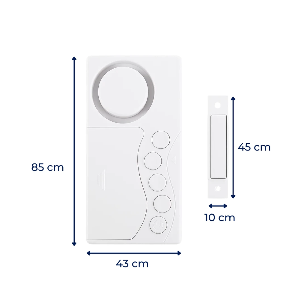 Instant Alert Modes – 108dB Loud Slim Design – Easy Install – Protect Kids & Home Security Bowlift by Bowlift