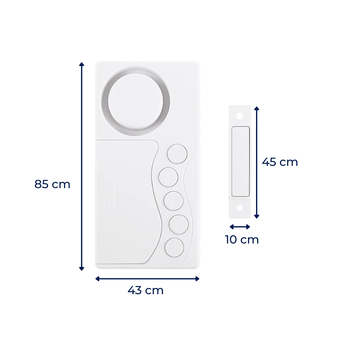 Instant Alert Modes – 108dB Loud Slim Design – Easy Install – Protect Kids & Home Security Bowlift by Bowlift