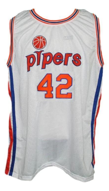 Connie Hawkins Jersey #42 Pittsburgh Pipers Retro Aba Basketball White by My store basketball
