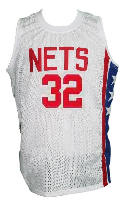 Julius Erving Jersey #32 New York Nets Aba Retro Basketball New Sewn White by My store basketball