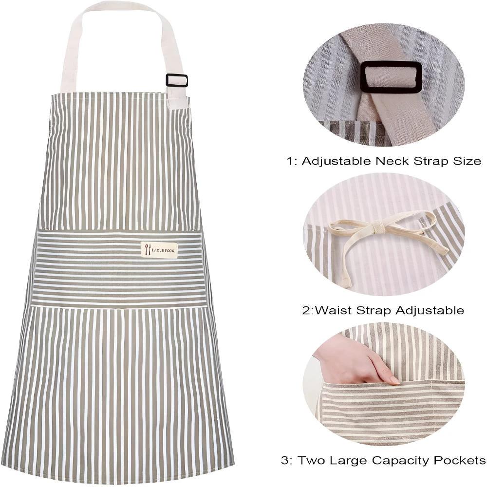 Kawaii Stripes Apron by Casa & Beyond