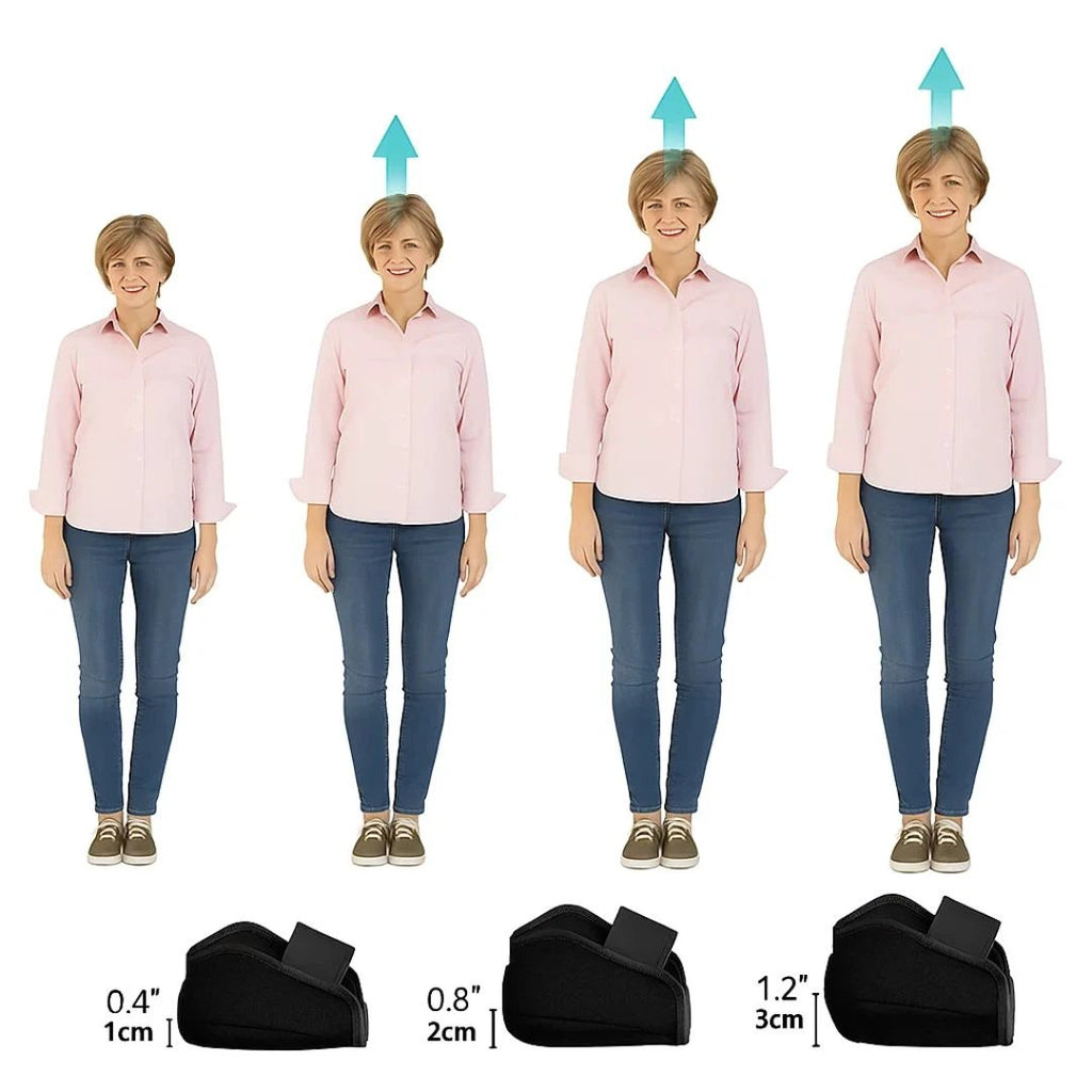 ElevateEase | Heel Lift Insoles – Height Increase – Pain Relief – Improved Posture - Everyday Comfort Bowlift by Bowlift