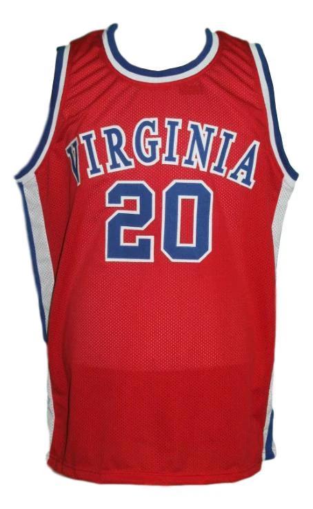 Mike Barrett Jersey #20 Virginia Squires Aba Retro Basketball Red by My store basketball
