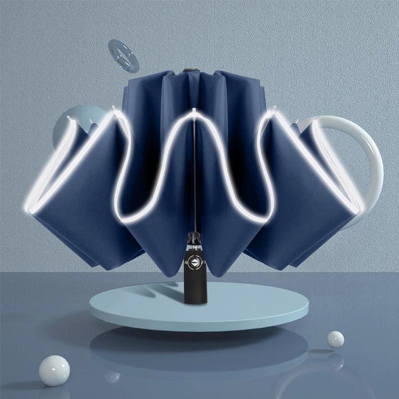 Windproof parasol and umbrella with LED by Bowlift