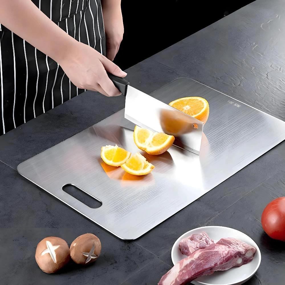 Premium Stainless Steel Chopping Board by Casa & Beyond