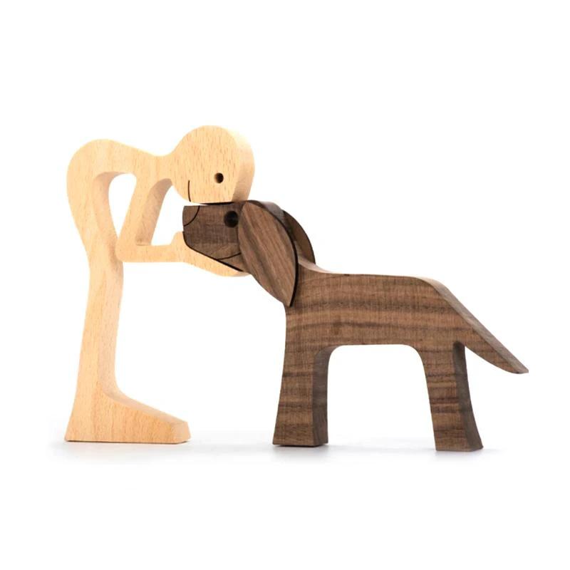 Tier lovers - Table ornaments made of wood carving by Bowlift
