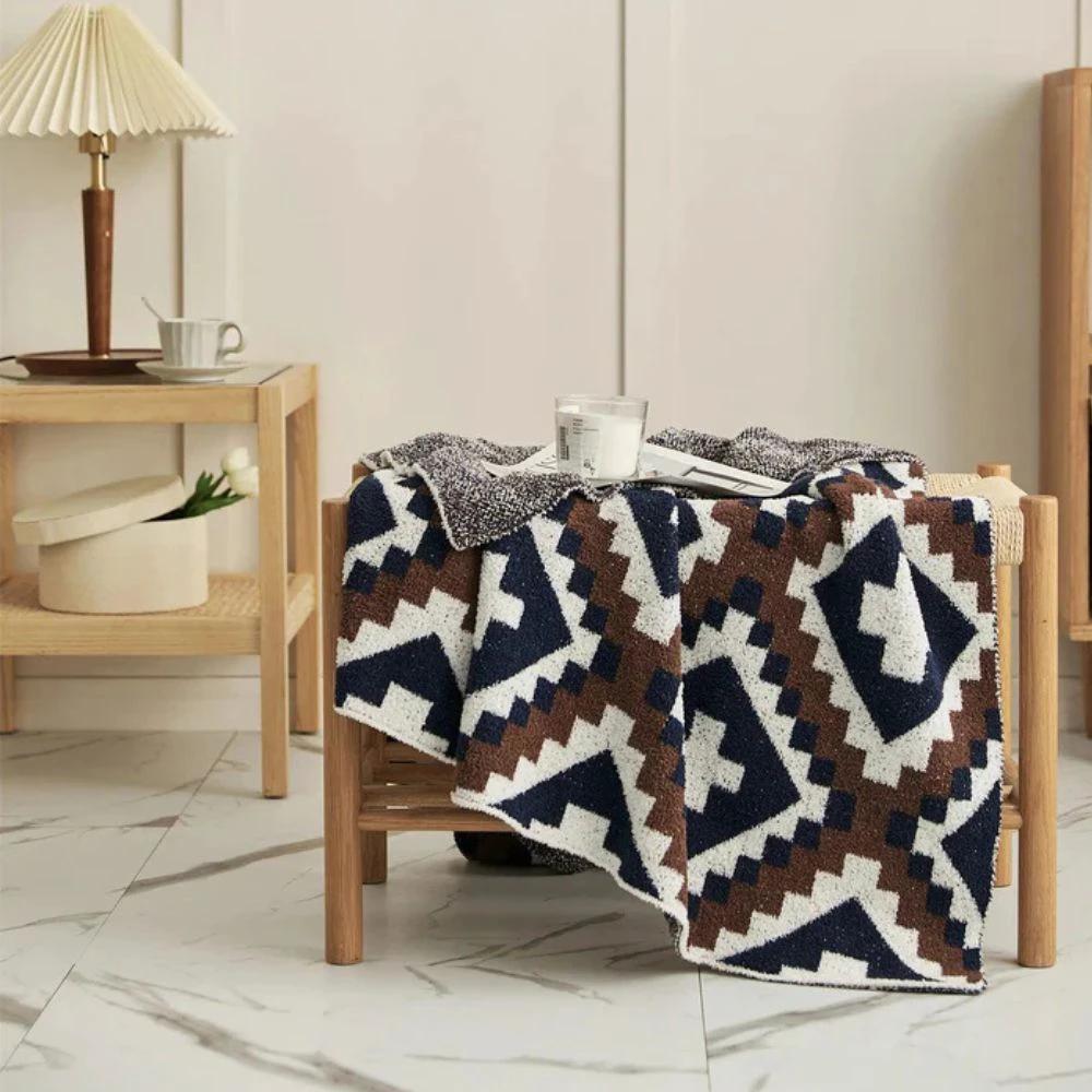 Sierra Peaks Knit Blanket by Casa & Beyond