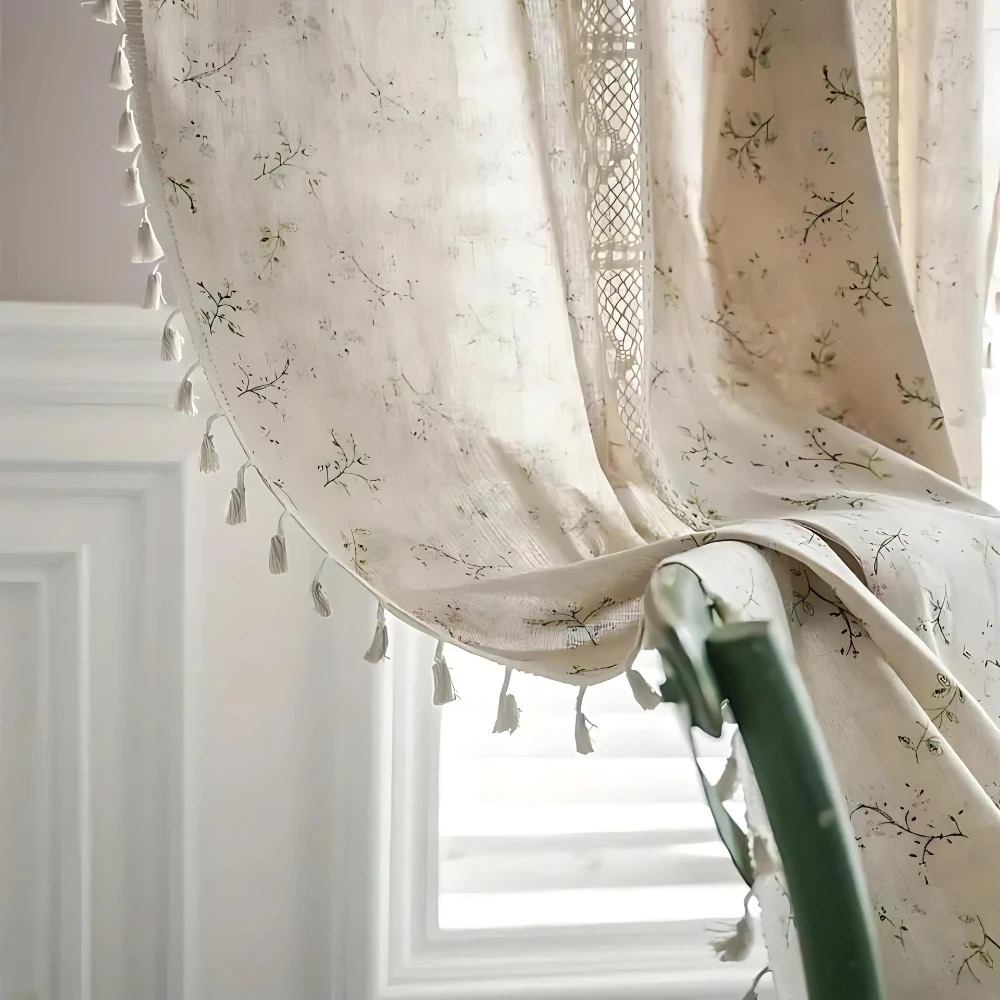 Whimsical Meadow Lace Curtain by Casa & Beyond