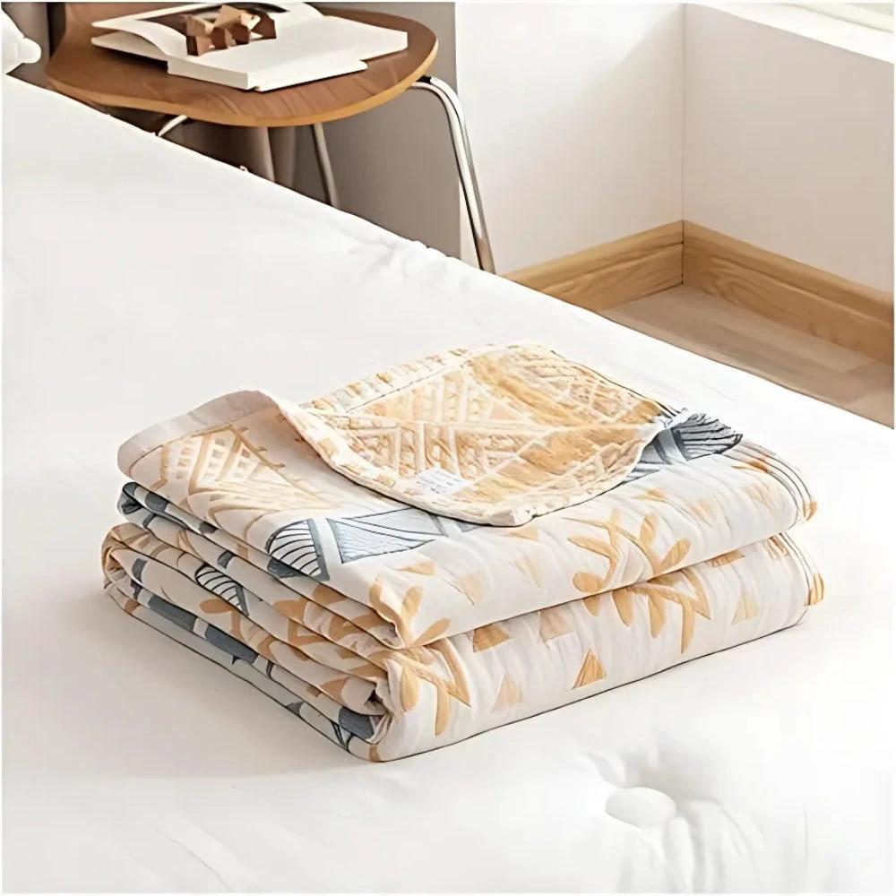 Aztec Layers Pure Cotton Blanket by Casa & Beyond