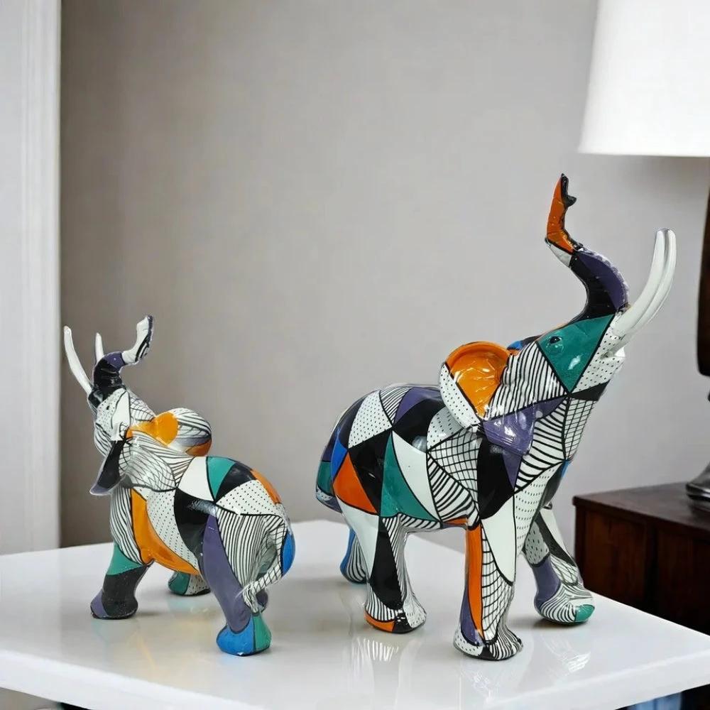 Luxury Abstract Elephant Figurine by Casa & Beyond