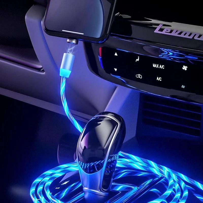 Magnetic USB charging cable with LED by Bowlift