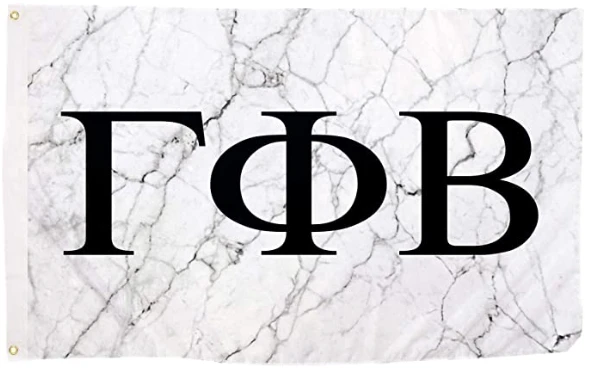 Gamma Phi Beta USA Letter Sorority Flag -3x5 FT Banner-100% polyester-2 Metal Grommets by flagsshop