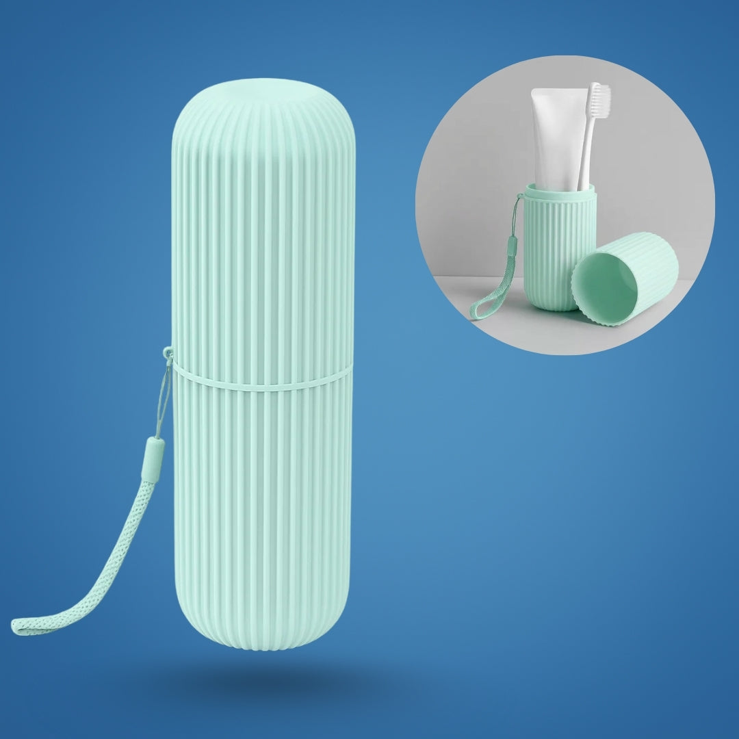 Mouthwash Cup Included – Compact Dust‑proof Design – Hygienic Oral Care for Travel & Holidays Bowlift by Bowlift