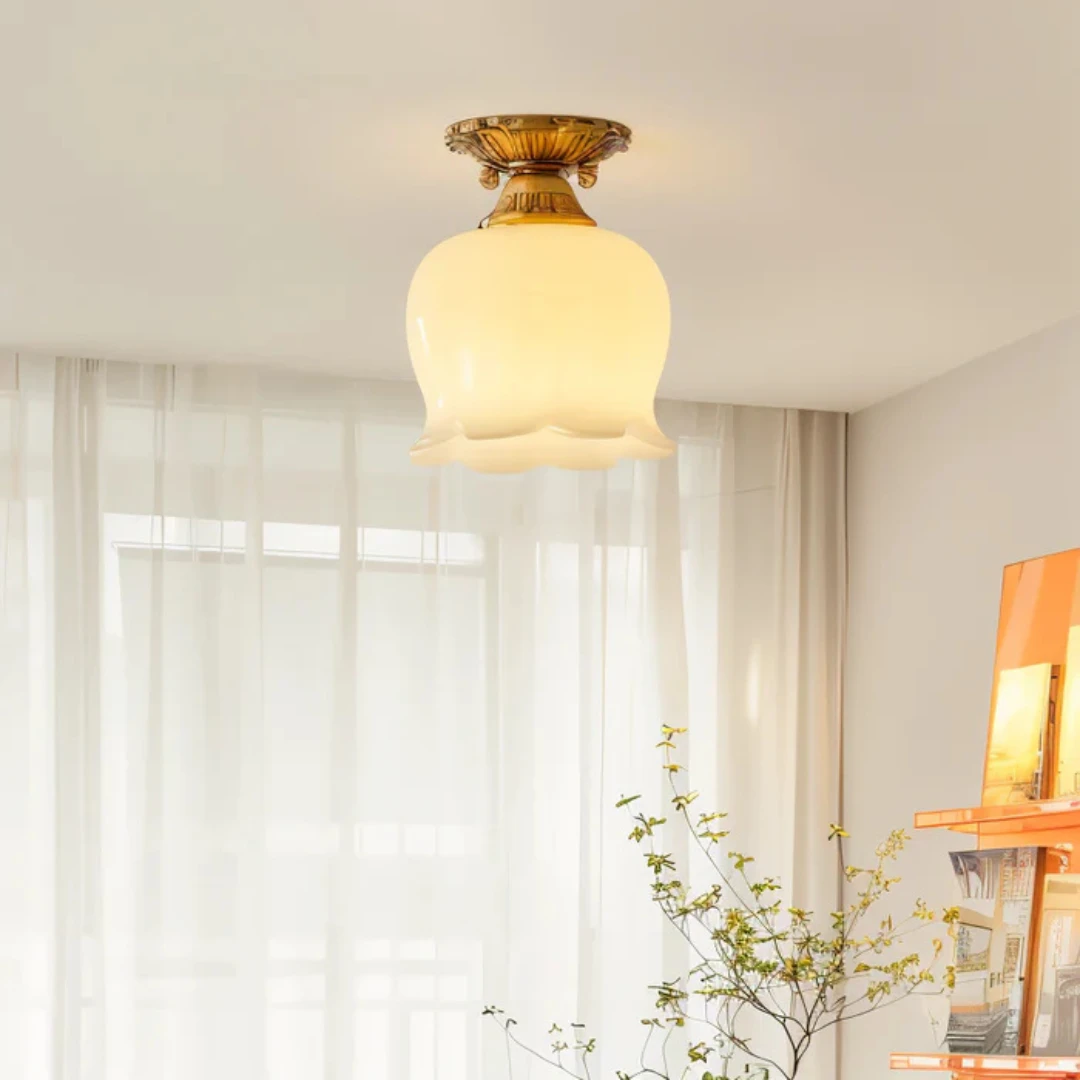 Vintage Ceiling Lamp In Flower Shape by BowLift