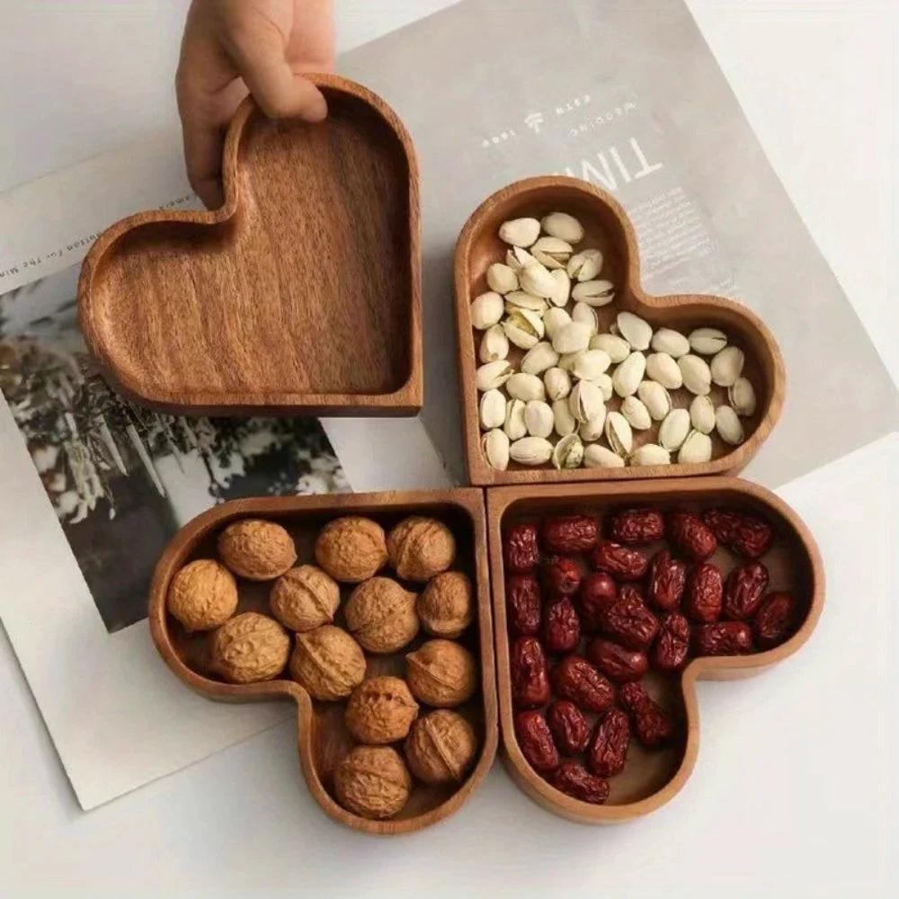 Rustic Heart Snack Tray Collection | 4pcs by Casa & Beyond