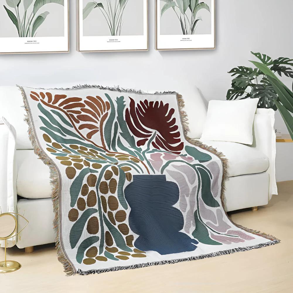 Floravase Woven Throw by Casa & Beyond