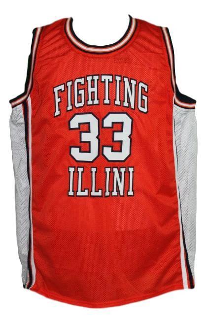 Kenny Battle Jersey #33 Fighting Illini College Basketball New Sewn Orange by My store basketball