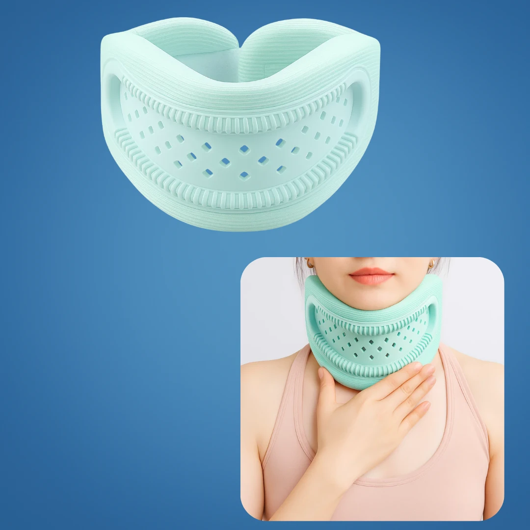 Lightweight Neck Support Brace – Foam Cushioning Breathable Design – Pain Relief for Office & Sleep Bowlift by Bowlift