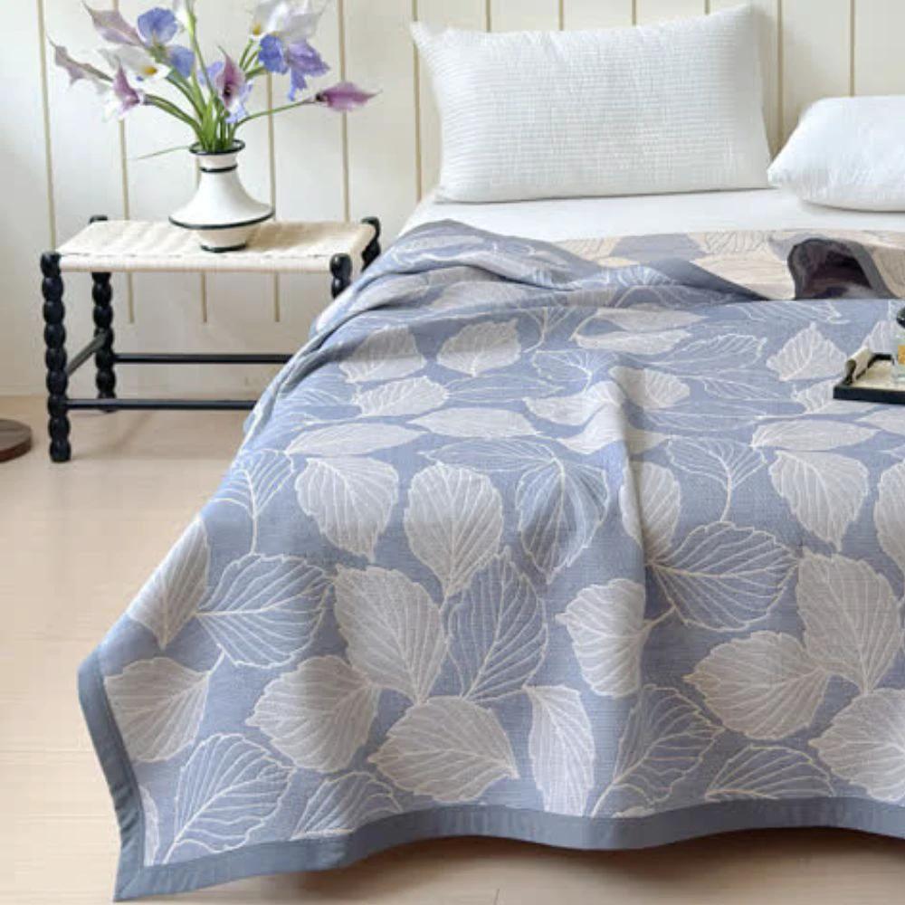 Mulberry Leaf Cotton Triple Gauze Blanket by Casa & Beyond