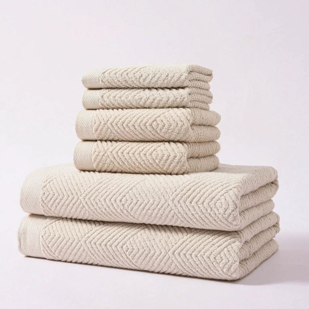 Cascade Supreme Cotton Towels | 6pcs Set by Casa & Beyond