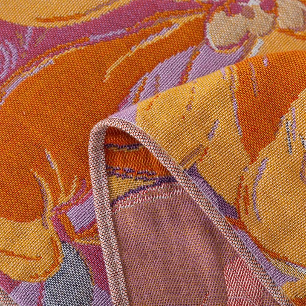 Sunset Bloom Cotton Gauze Bath Towel by Casa & Beyond