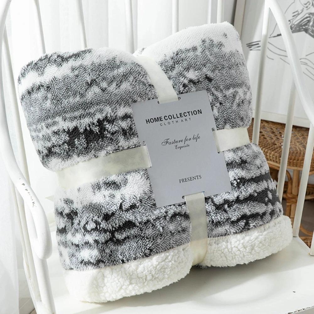 Seraphina Velvet Sherpa Blanket by Casa & Beyond