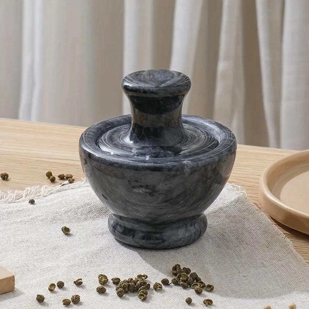 Marble Mortar & Pestel Spices Grinder by Casa & Beyond