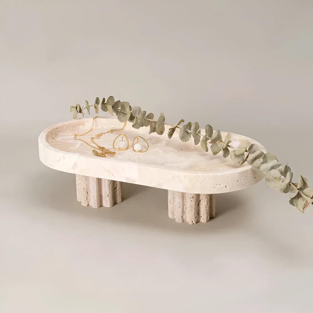 Pietra Natural Travertine Tray by Casa & Beyond
