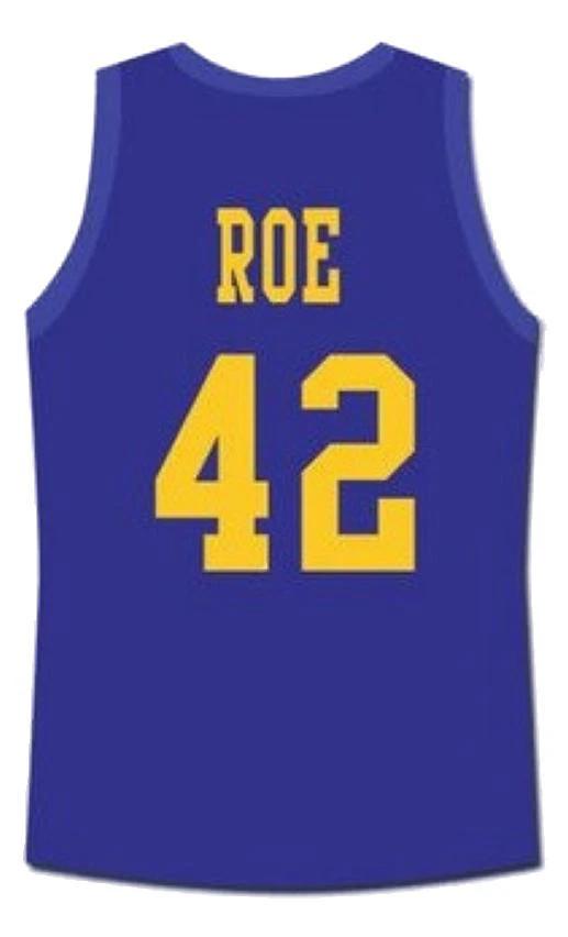 Ricky Roe Jersey #42 Western University Basketball Blue Chips Movie Blue by My store basketball