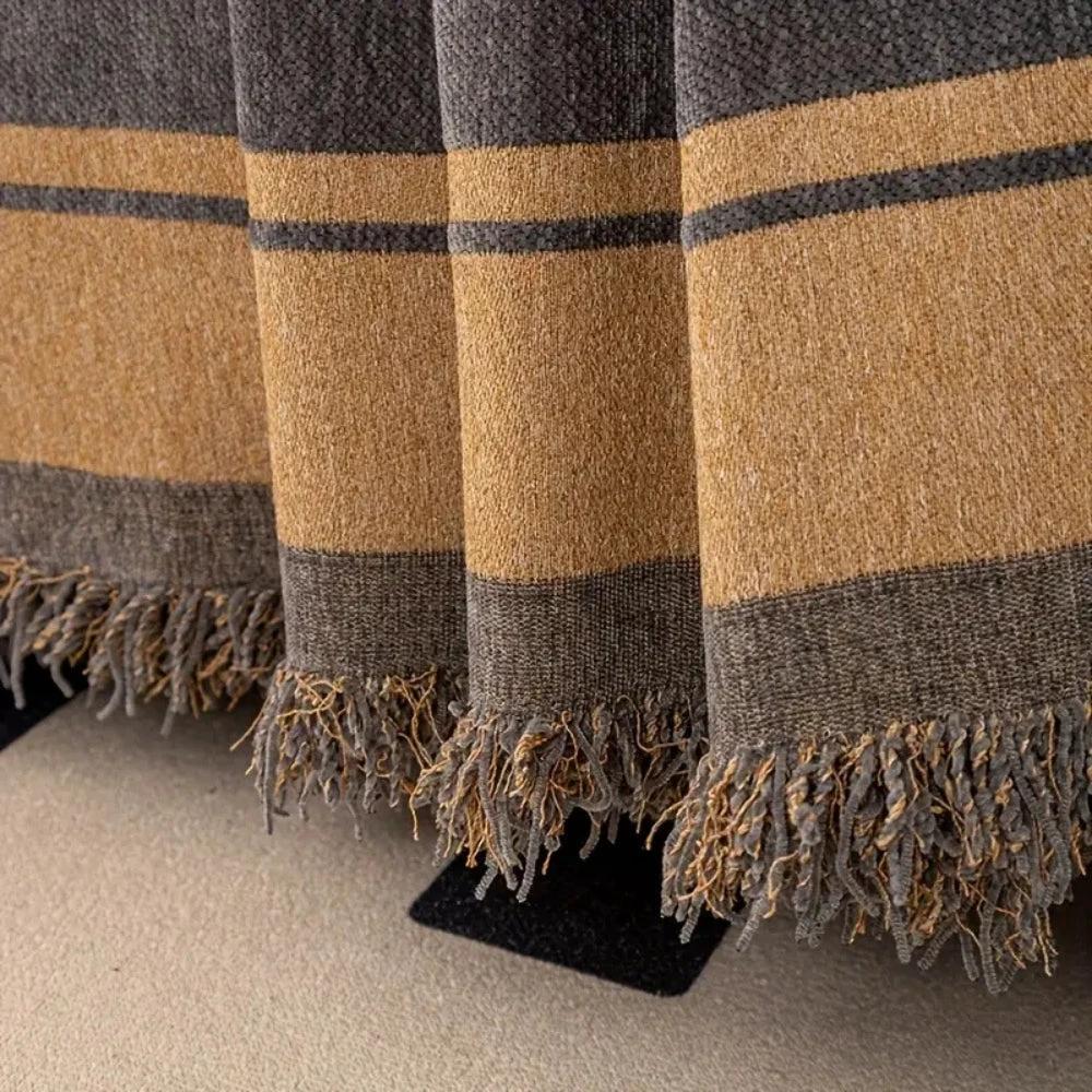 Safari Tiger Chenille Sofa Cover by Casa & Beyond