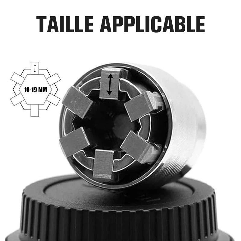 Universal adjustable magic nut socket key by Bowlift