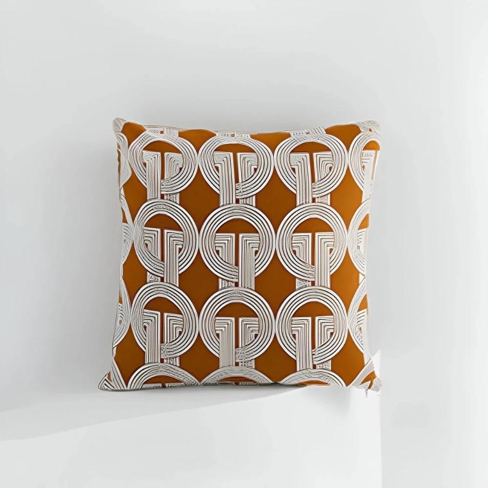 Modern Interlock Pattern Cushion Cover by Casa & Beyond