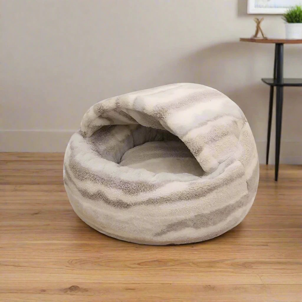 Lavish Marble Striped Pet Bed by Casa & Beyond